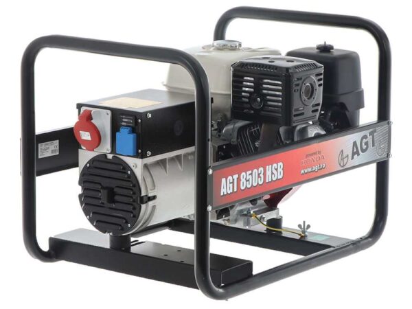 AGT 8503 HSB - Generatore di corrente a benzina 6.4 kW - Continua 6 kW Trifase