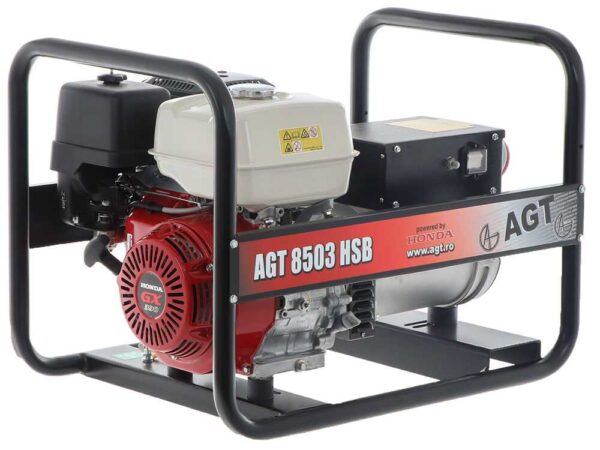 AGT 8503 HSB - Generatore di corrente a benzina 6.4 kW - Continua 6 kW Trifase