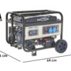 BullMach AMBRA 3600 E - Generatore di corrente carrellato a benzina 3 kW - Continua 2.8 kW Monofase