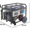 BullMach AMBRA 6500 E - Generatore di corrente carrellato a benzina con AVR 5.5 kW - Continua 5 kW Monofase