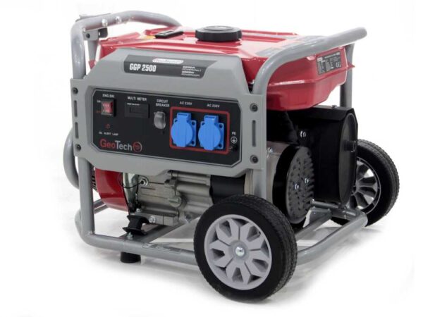 GeoTech-Pro GGP 2500 - Generatore di corrente carrellato con AVR 2.2 kW - Continua 2 kw Monofase