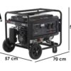 Gruppo elettrogeno monofase a benzina Rato R3000 - Carrellato - 2.7 Kw