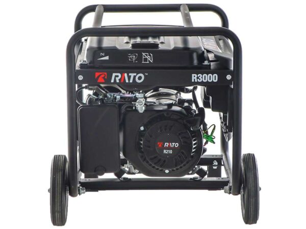 Gruppo elettrogeno monofase a benzina Rato R3000 - Carrellato - 2.7 Kw