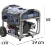 Hyundai LS6875EB - Generatore di corrente carrellato con AVR 5.5 kW - Continua 5 kW Monofase