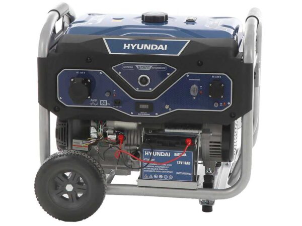 Hyundai LS6875EB - Generatore di corrente carrellato con AVR 5.5 kW - Continua 5 kW Monofase