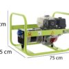 Pramac E 5000 - Generatore di corrente 4.6 kW - Continua 3.9 kW Monofase