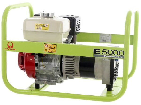 Pramac E 5000 - Generatore di corrente 4.6 kW - Continua 3.9 kW Monofase