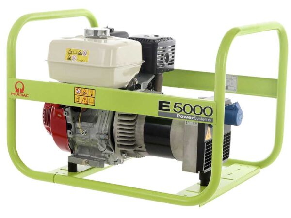 Pramac E 5000 - Generatore di corrente 4.6 kW - Continua 3.9 kW Monofase