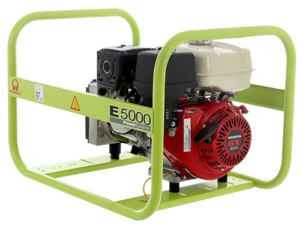 Pramac E 5000 - Generatore di corrente 4.6 kW - Continua 3.9 kW Monofase