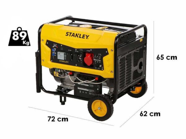 Stanley SG 6500B - Gruppo elettrogeno a benzina - AVR - 6.5 kW trifase