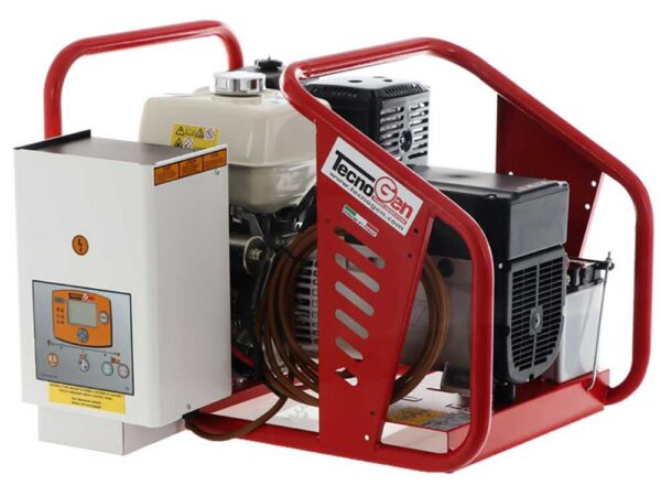 TecnoGen H8000 E/A - Generatore di corrente a benzina 5.8 kW - Continua 5.2 kW Monofase + ATS